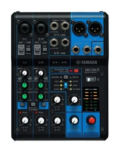 MG06X Mixer Audio Console di Mixaggio Compatta con 6 Canali d Ingresso e - Foto 1 di 12