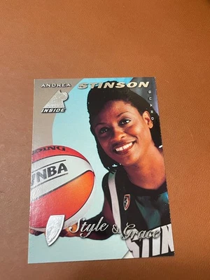 1997 Pinnacle Inside WNBA #77 Andrea Stinson Charlotte Sting - Image 1 of 2