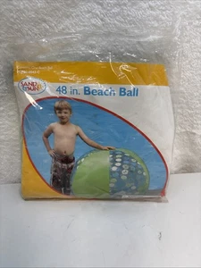 Sand N Sun 48" Beach Ball M-P02-0043-C Walmart New Old Stock Giant Vintage - Picture 1 of 6