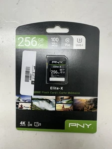 PNY 265GB Elite-X Class 10 U3 V30 SDXC Flash Memory Card - 100MB/s, (44907) - Picture 1 of 3