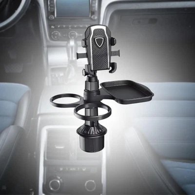 Car Cup Holder Expander Tray with Phone Holder Versatile Automotive Accessories - image 1 of 4