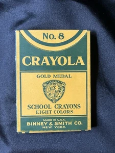 Nº 8 MEDALLA DE ORO CRAYOLA CRAYONES ESCOLARES BINNEY SMITH CAJA DE CRAYONES TEMPRANOS - Imagen 1 de 6