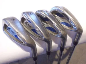 PRE~LOVED HIPPO X PLUS GOLF IRONS ~6,7,8 & SW~ REG STEEL SHAFT~IDEAL HOLIDAY SET - Picture 1 of 6