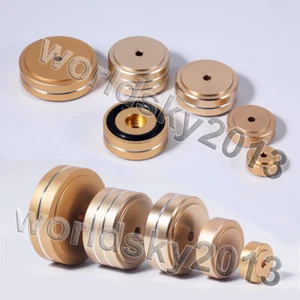 4 piezas Altavoz de aluminio Almohadilla con picos Soporte de aislamiento amortiguación de pies #2 - Imagen 1 de 10