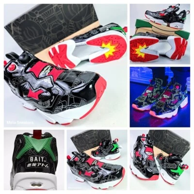 Reebok  US 13 Men's Black/White/Red/Green  Bait Astro Boy Instapump - GY8470 New - Image 1 of 4