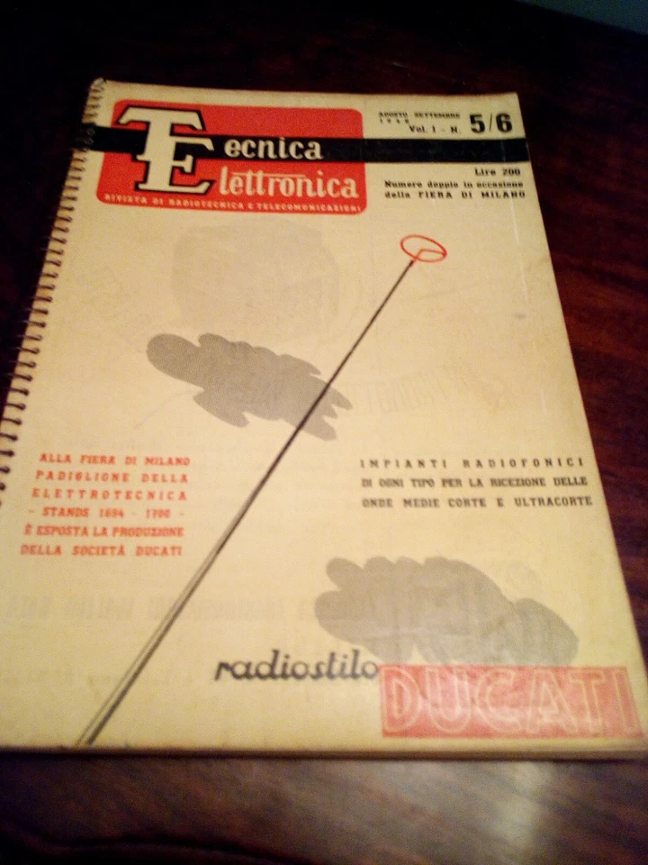 Tecnica Elettronica Rivista di Radiotecnica - Vol. I - agosto-settembre 1946 - Immagine 1 di 1