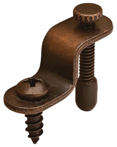 Glass Retainer Adjustable Clips for Multiple Thicknesses, Steel Bronzed - Picture 1 of 3