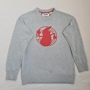 Sudadera Le Fix Para Hombre Talla M/L Top Mezcla Algodón Cuello Redondo Ropa de Calle Gris - Imagen 1 de 16