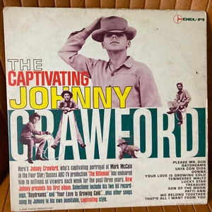 CAPTIVATING JOHNNY CRAWFORD VINYL LP RECORD ALBUM RIFLEMAN TV SHOW DEL FI 1220 - Picture 1 of 6