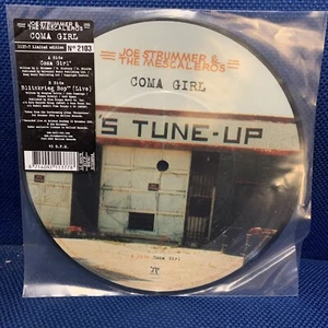JOE STRUMMER & MESCALEROS Coma Girl 7" PICTURE DISC VINYL Clash Ex Condition - Picture 1 of 3