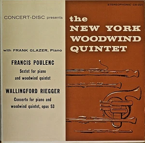 POULENC: Sextet/RIEGGER:  Concerto-M1961LP New York Woodwind Quintet - Picture 1 of 1