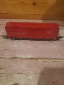 Vagón de caja tren de carga rojo American Flyer posguerra # 642 con acopladores de enlace - Imagen 1 de 11