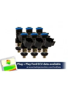 FIC 1000cc High Z Flow Matched Fuel Injectors Ford Mustang V6 11-17 - Set of 6 - Picture 1 of 1