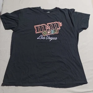 M&M's World Las Vegas GRAPHIC T-SHIRT Mens Size 2XL XXL Black Short Sleeve - Picture 1 of 7