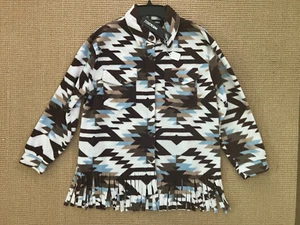 Inner Circle Western Motif Long Sleeve Button Front Shirt Jacket Size S - Picture 1 of 2