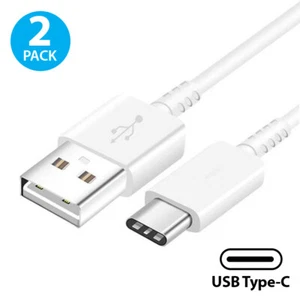 2 Pack USB-C Cable Type C Fast Charger For Samsung Galaxy S24 S23 S22 S21 Ultra - Picture 1 of 7