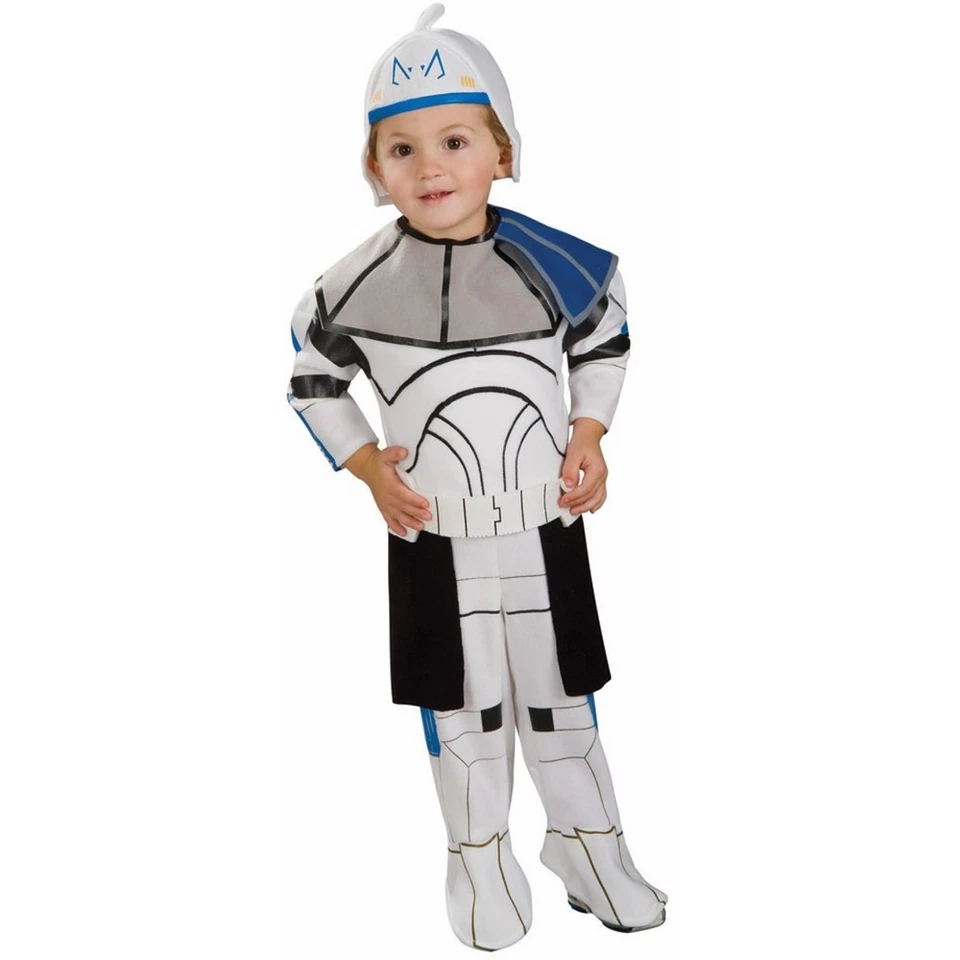 Rubies Clone Trooper Captain Rex Costume Romper Headpiece White Infant 1-2
