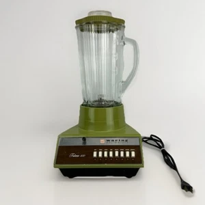 WARING Solid State Futura 850 8-Speed Blender VINTAGE Avocado Green TESTED GUC - Picture 1 of 22