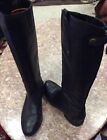 Sam Edelman Penny2 Black Leather Back Zip Riding Knee High Boots Womens Size 8 M