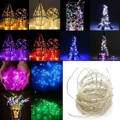 LED String Battery USB 12V Copper Wire Fairy Lights Garland for Xmas Party Decor - Image 1 of 4