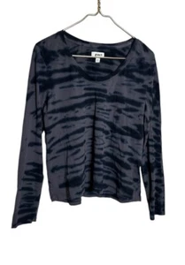 Pact Top Womens Small Gray Tie Dye Far Out Long Sleeve Organic Cotton Shirt Md - Picture 1 of 4