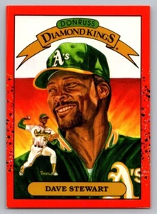 Donruss 1990 - Diamond Kings Dave Stewart #6 - Imagen 1 de 2