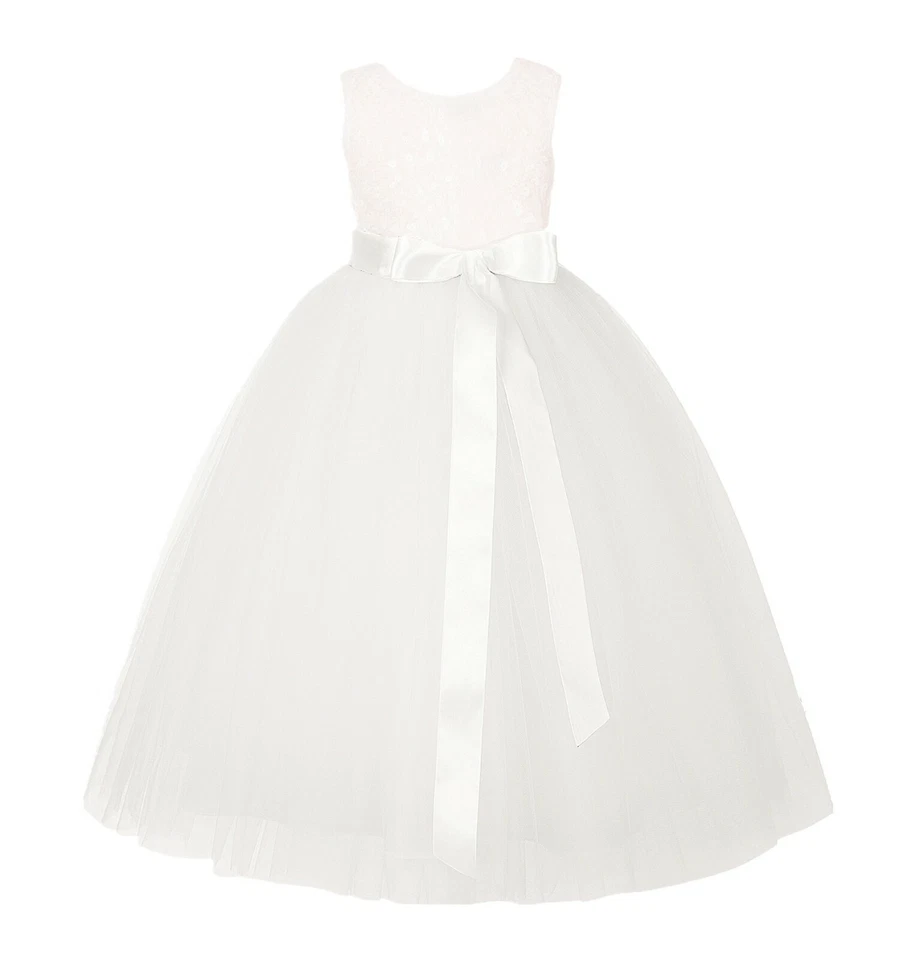 Vestidos de dama de honor junior con recorte de corazón de lentejuelas para niña con flores Foto 1 de 1