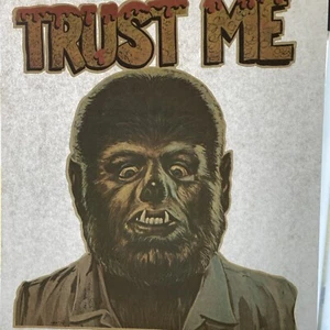Transferencia Universal Monsters Wolfman “Confía en mí” Nuevo Stock Antiguo - Imagen 1 de 7