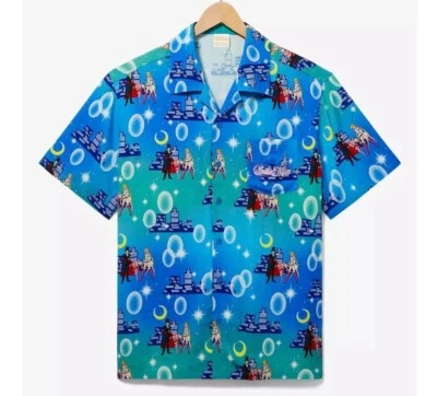 Pretty Guardian Sailor Moon Shirt Adult Medium Allover Print Woven Button-Up - Image 1 of 4