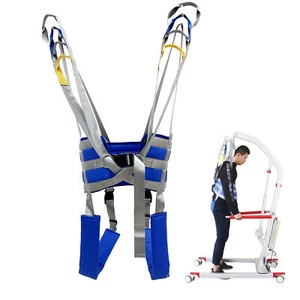 Eslinga de elevación ajustable de cuerpo completo flotante paciente caminar ayuda de pie rango de cintura L - Imagen 1 de 9