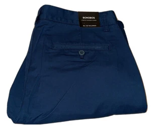Bonobos Stretch Washed Chino, 34/33, Captain’s Blue. Maßgeschneidert. Neu Mit Etikett - Bild 1 von 7