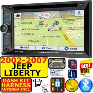 2002-2007 JEEP LIBERTY GPS NAVIGATION BLUETOOTH USB AUX SD CAR RADIO STEREO PKG - Picture 1 of 12