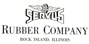 SERVUS Rubber Company Rock Island Tarjeta Publicitaria Familia Botas y Zapatos A3A - Imagen 1 de 3