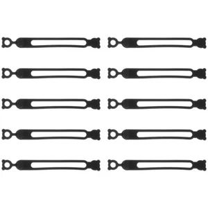10 Pcs Kabelbahnen Silikondraht-Organizer Kabelaufwicklungs-Organizer - Afbeelding 1 van 12