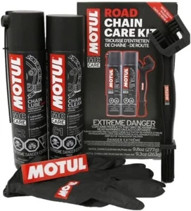MOTUL 109767 Motorcycle Chain Clean Lube Kit C1 C2 Complete MC Care System Road - Picture 1 of 4