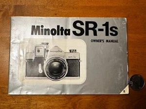 Minolta SR-1s Bedienungsanleitung guter Zustand auf Englisch - Bild 1 von 2