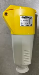 GEWISS GW62001 Straight Connector Mobile Socket, IP44, 2P + E, 16A, 100-130V - Picture 1 of 6