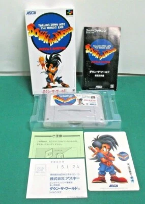 SNES -- DOWN THE WORLD -- NEW!! Unused. Super famicom. Japan game. 14447 - Image 1 of 4