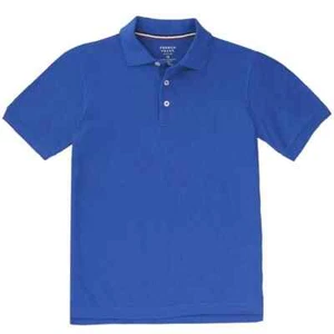 French Toast Boy's Short Sleeve Pique Polo Royal Blue Uniform Shirt Size: M - Picture 1 of 4