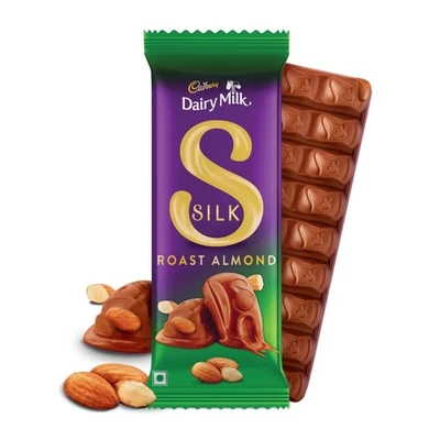 Cadbury Dairy Milk Silk Roast Almond Milk Chocolate Bar 134G - FREE DELIVERY - Image 1 of 4