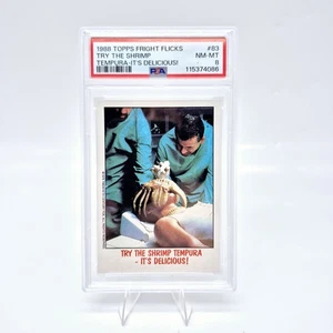 1988 Topps Fright Flicks Alien Face Hugger #83 Try Shrimp Tempura PSA 8 - Picture 1 of 2