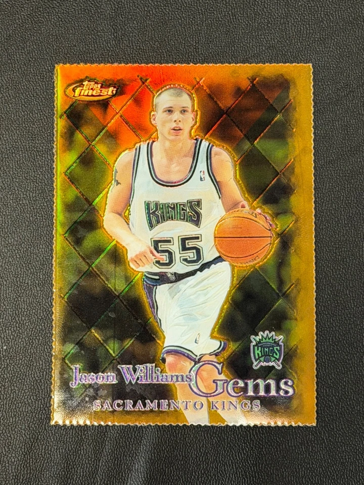 2000-01 Topps Finest Gems Gold Refractor /100 Jason Williams #168 PSA 8 - Image 1 of 4