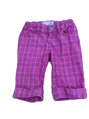 Pantalones Roxy Pinks Cuadros Cintura Ajustable Puños Infantil Talla 24 Meses  Foto 1 de 4