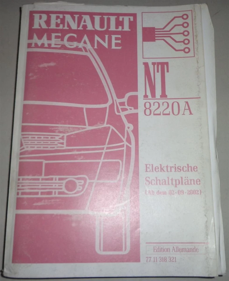 Manual de Taller Eléctrico/Eléctrico Diagramas Cableado Renault Mégane 09/2002 - Imagen 1 de 1