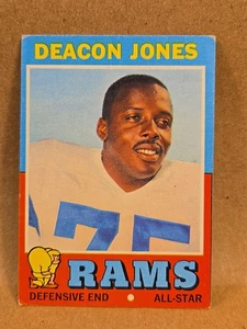 1971 Topps Football #209 Deacon Jones Los Angeles Rams NFL HOF VG-EX  - Picture 1 of 4