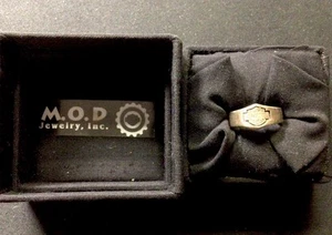 M.O.D. Jewelry Inc. Size 2 1/2 Sterling Ring Harley Davidson Logo! W/Box! ENN - Picture 1 of 4