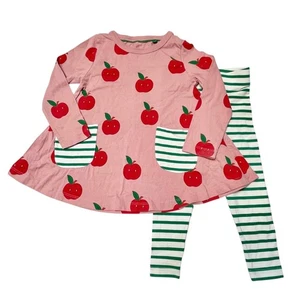 Mini Boden Apple Print Tunic Set Size 2/3 - Picture 1 of 9