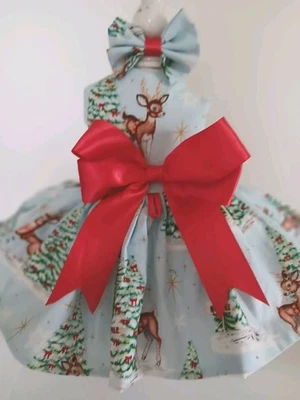 ARNÉS PERRO Navidad Reno NUEVO HECHO A MANO ENVÍO GRATUITO Foto 1 de 4