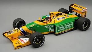 MODELLINO AUTO F1 STATICO TECNOMODEL BENETTON B192 SCHUMACHER WINNER SPA GP 1992 - Foto 1 di 4
