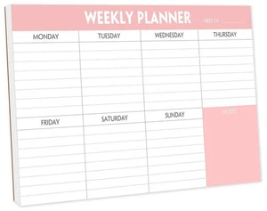 Weekly Planner Pad - Tear Off To Do List with Daily Schedule - Picture 1 of 5